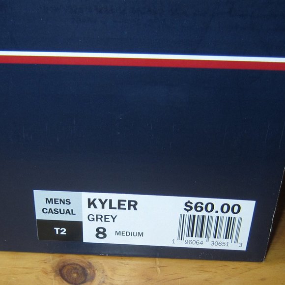 Izod Memory Foam Shoes Men's 8 M Kyler Casual Grey NEW - Picture 4 of 7